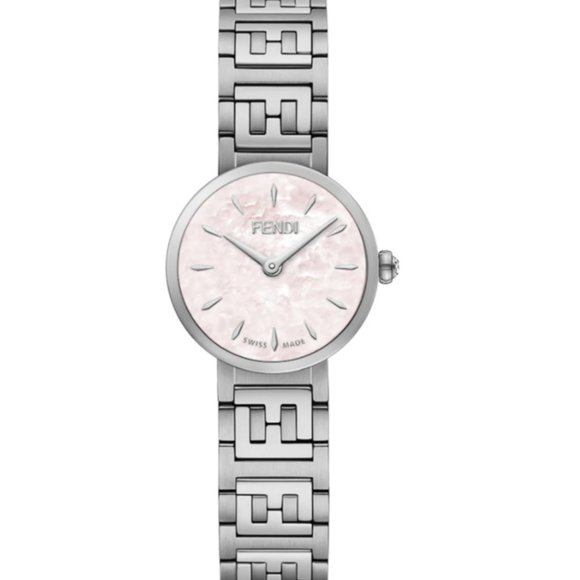 Fendi Ladies 19mm Silver Bracelet Designer Watch - Picture 1 of 1